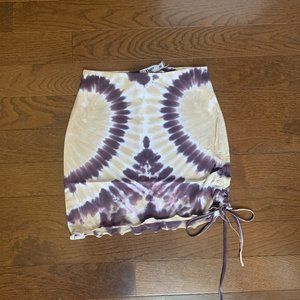 Tiger Mist Mini Cinch Tie Dye Skirt